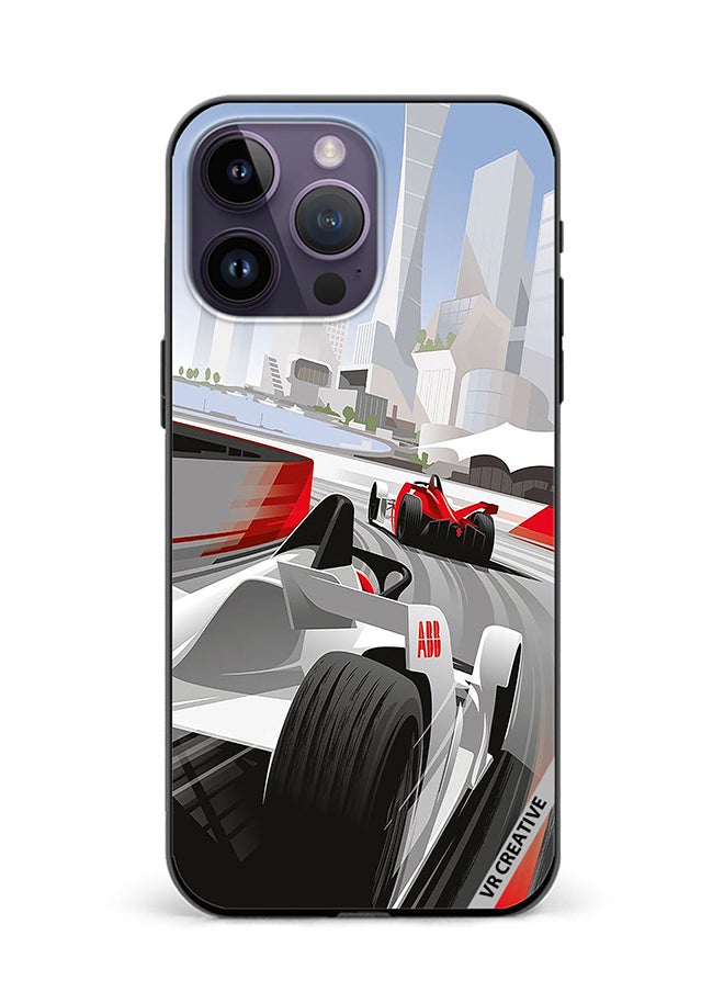 VR CREATIVE - Protective Case Cover For Apple iPhone 15 Pro Max F1 Car Racing Design Multicolour - Image 1
