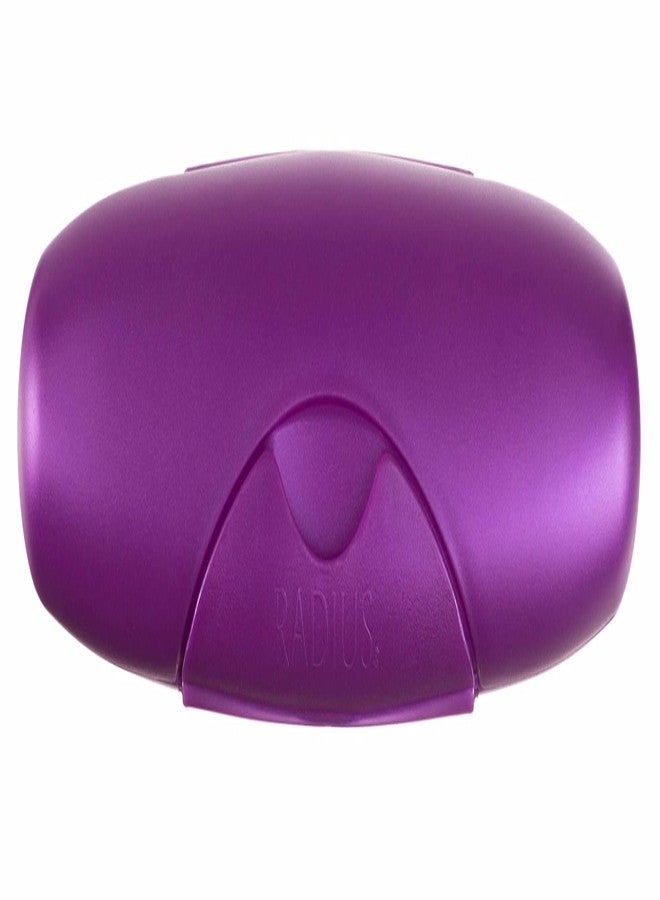 RADIUS Toothbrush Portable Travel Case Kit Standard Toothbrush Soap Razor Case Storage Box for Travel BPA Free 3 Count - Amethyst Purple - Image 3