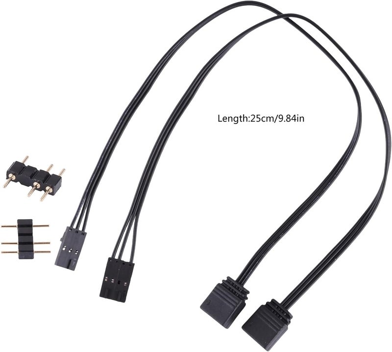 كابل محول لوحدة تحكم Corsairs QL LL120 ICUE RGB إلى ARGB Expanion Lighting، قابل للتعديل - Image 5