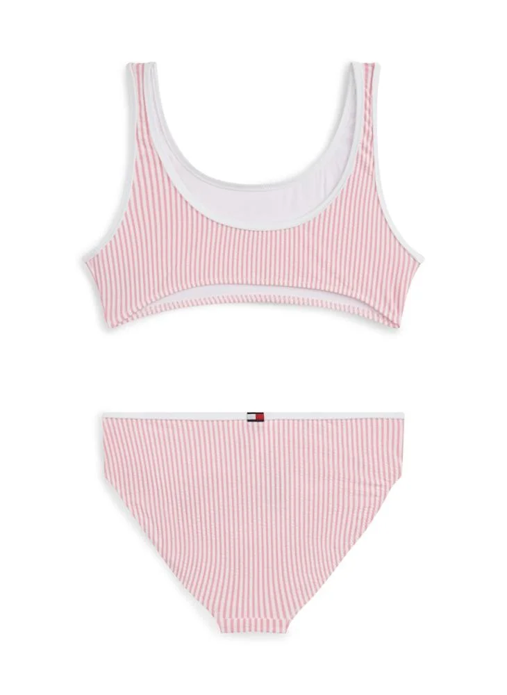 TOMMY HILFIGER Kids Stripe Bralette Bikini Set