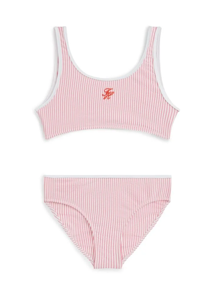 TOMMY HILFIGER Kids Stripe Bralette Bikini Set