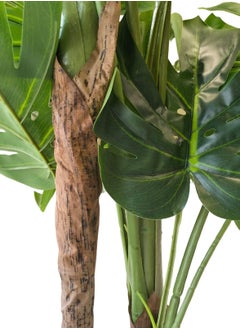 Garden Oasis Landscaping Monstera Deliciosa Faux Real Touch High Simulation Artificial Tropical (Swiss Cheese) Plant Home and Floor Décor , 160 cm  - Image 2