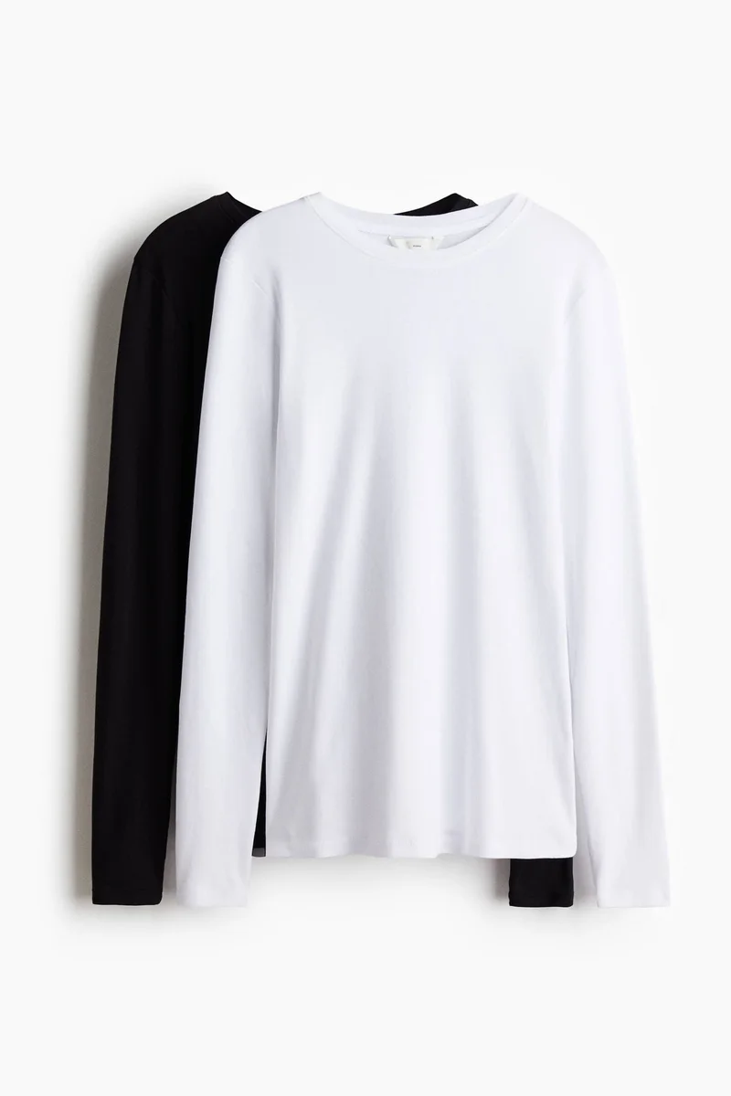 H&M MAMA 2-pack cotton jersey tops