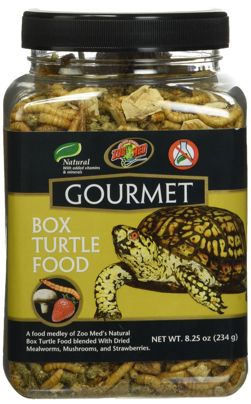 Zoo Med Gourmet Box Turtle Food Net Wt 8.25oz (254g) - Image 1