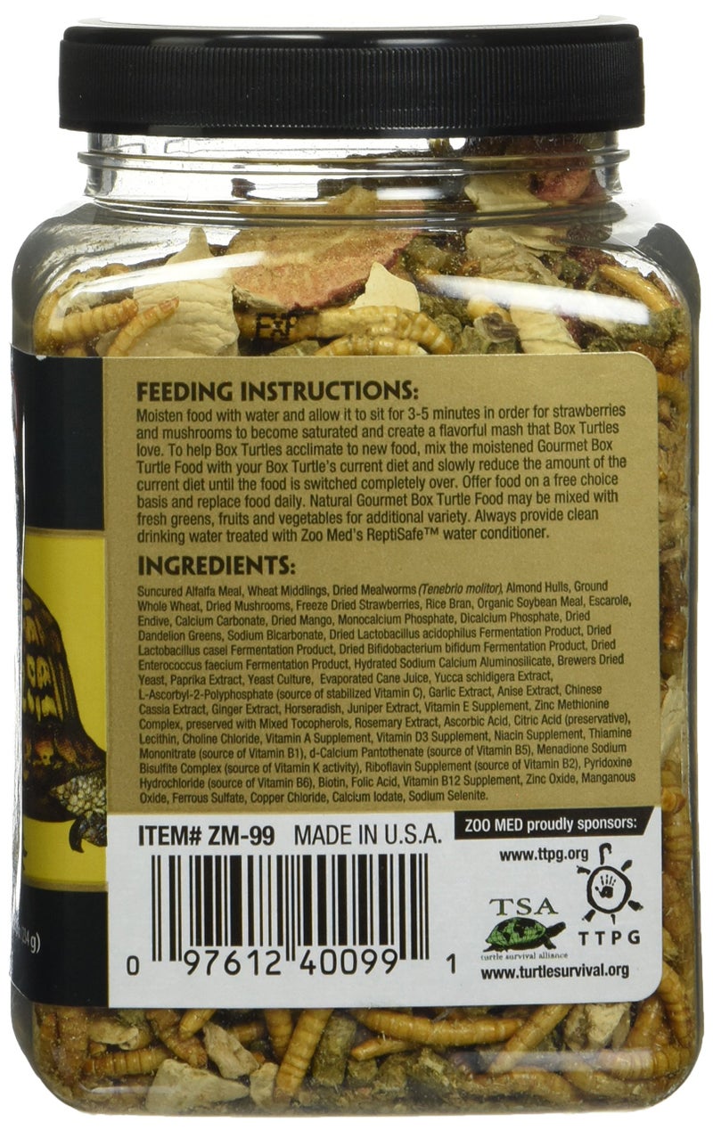 Zoo Med Gourmet Box Turtle Food Net Wt 8.25oz (254g) - Image 3
