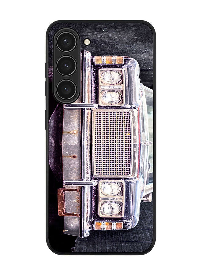 Stylizedd Rugged Black edge case for Samsung Galaxy S23+ 5G Slim fit Soft Case Flexible Rubber Edges Anti Drop TPU Gel Thin Cover - Old Ford - Image 1