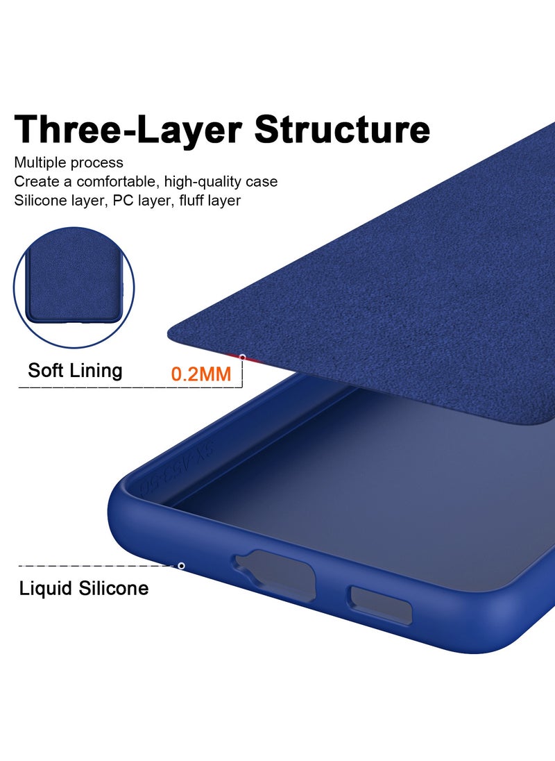 ICARLUS For Infinix Zero 30 4G Case Slim Liquid Silicone Protective Cover Blue  - Image 5