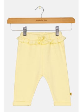 Toddlers Girl Plain Pants, Yellow