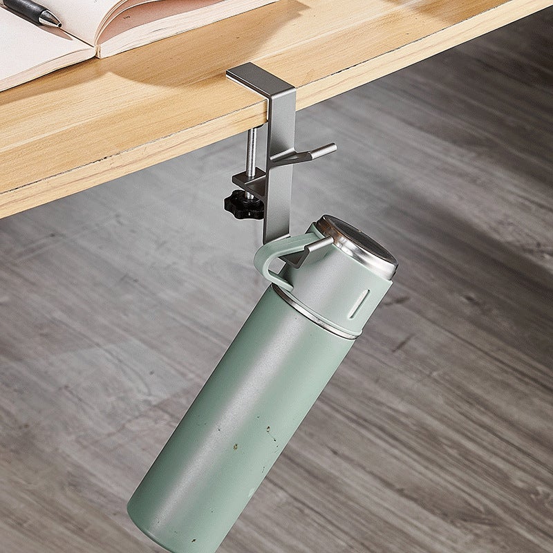 Student Desk Side Bag Hook Organizer Upgraded Gray can be fixed