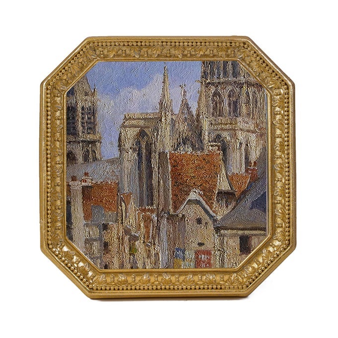 ANTIQUE 4X4 PICTURE FRAME VINTAGE SMALL GOLD FRAMES SQUARE TABLETOP AND WALL MOUNT DISPLAY ANTIQUE WALL DECOR