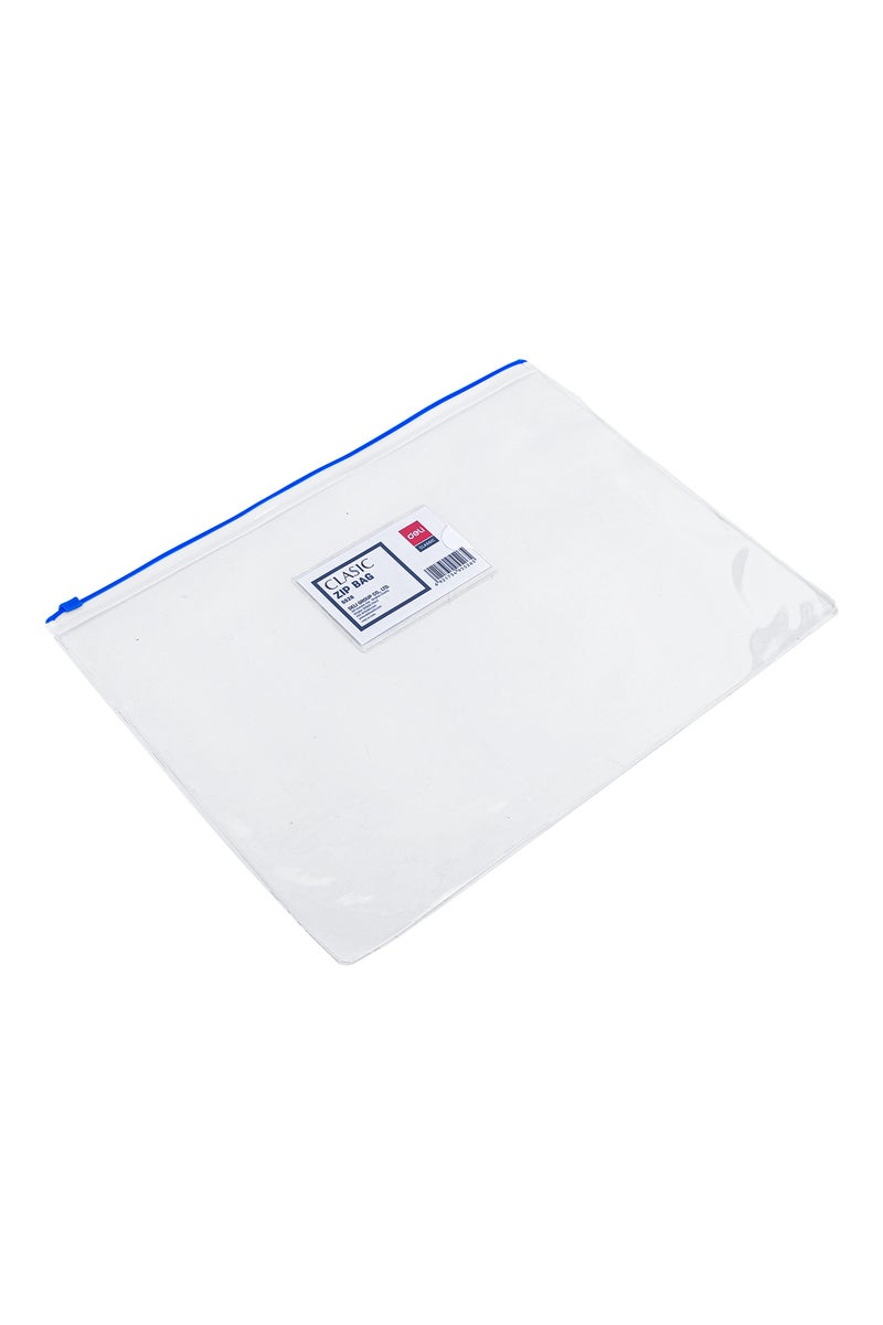Deli E5526 A4 PVC Zip Bag - Durable & Transparent with Business Card Holder - Image 4