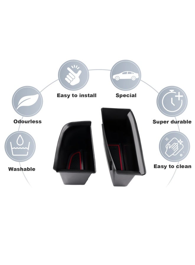 Car Door Side Storage Box For 2019-2023 Mazda3 2020-2023 Cx-30 Cx30 Door Handle Organizer Mazda3 Bp Cx-30 Dm Phone Container Key Holder Abs Tray Insert Glove Pallet 2Pieces Front Door - Image 5