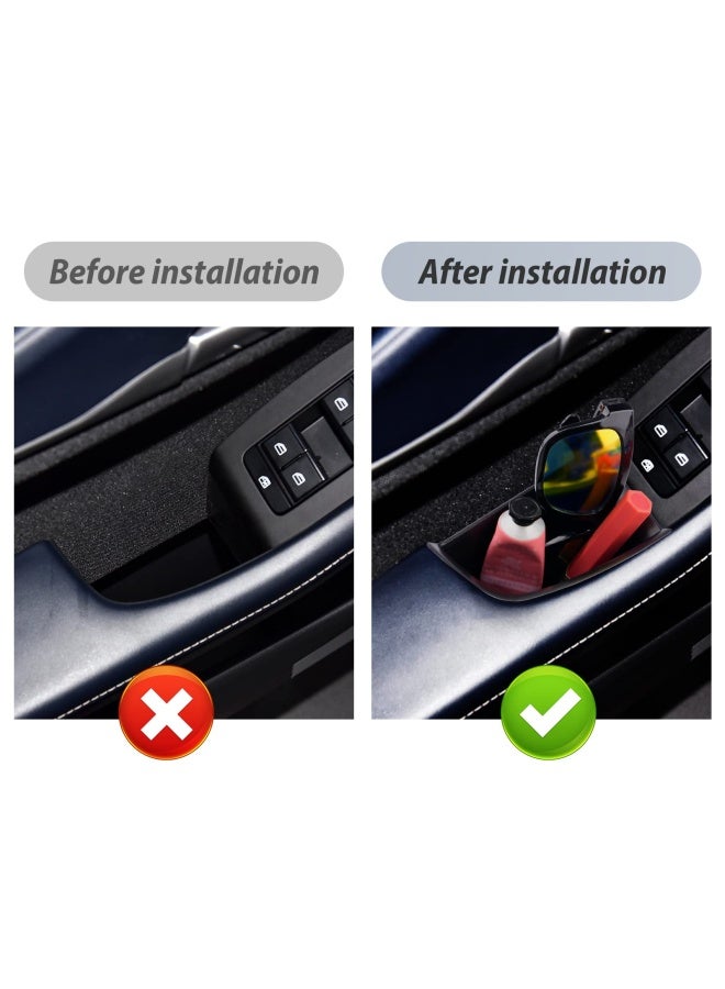 Car Door Side Storage Box For 2019-2023 Mazda3 2020-2023 Cx-30 Cx30 Door Handle Organizer Mazda3 Bp Cx-30 Dm Phone Container Key Holder Abs Tray Insert Glove Pallet 2Pieces Front Door - Image 3