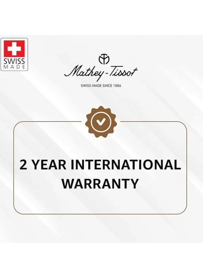 Mathey-Tissot - Mathy III Quartz Black Dial Men's Watch - H810RN - Image 1