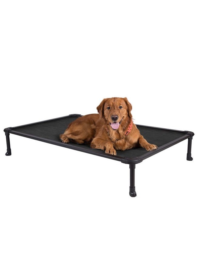 Veehoo Chew Proof Elevated Dog Bed - Cooling Raised Pet Cot - Rustless Aluminum Frame and Durable Textilene Mesh, Unique Designed No-Slip Feet for Indoor or Outdoor Use, Black, X-Large, CWC2002 - pzsku/Z56AA6E11C68FE7D59D09Z/45/_/1737031657/29f2658c-ed37-4634-a062-3415bc5511c7