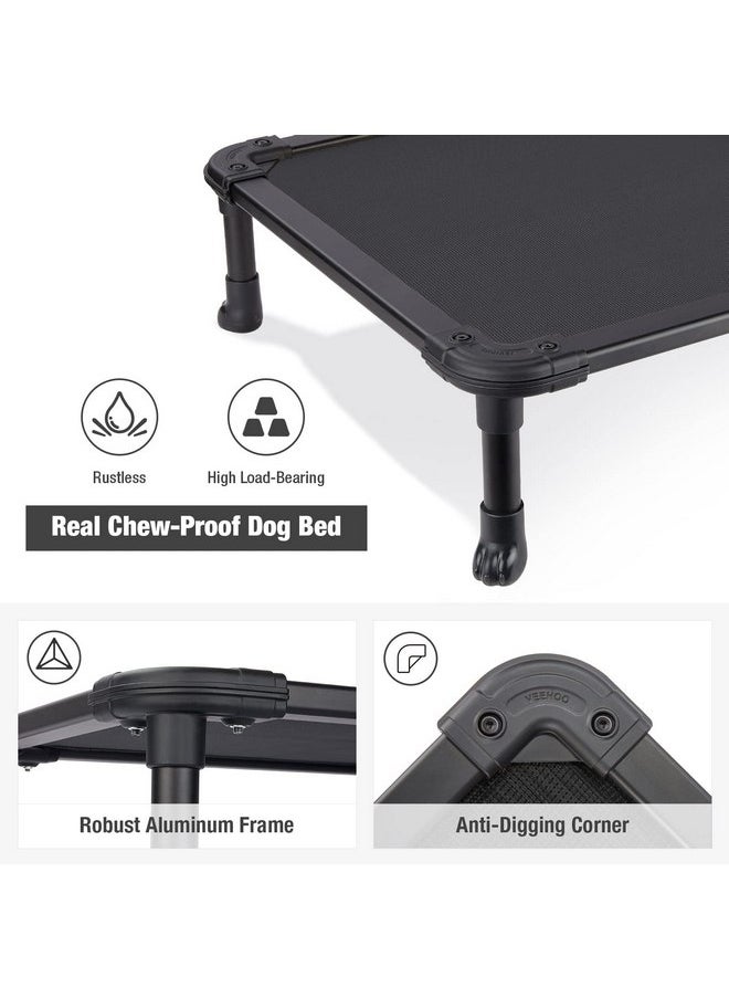 Veehoo Chew Proof Elevated Dog Bed - Cooling Raised Pet Cot - Rustless Aluminum Frame and Durable Textilene Mesh, Unique Designed No-Slip Feet for Indoor or Outdoor Use, Black, X-Large, CWC2002 - pzsku/Z56AA6E11C68FE7D59D09Z/45/_/1737031682/871abb0e-d14a-4659-afbc-0250dc535a2b