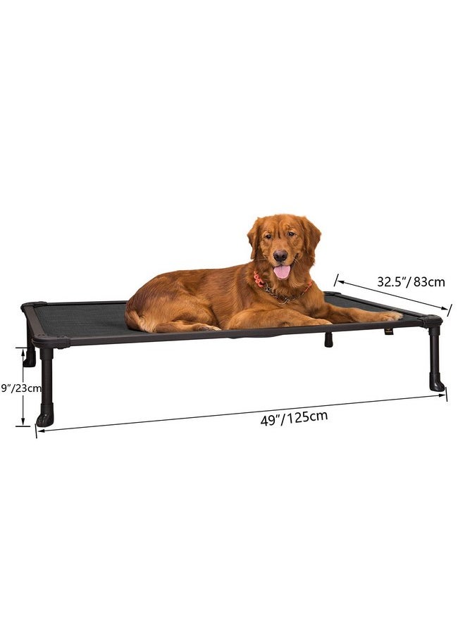 Veehoo Chew Proof Elevated Dog Bed - Cooling Raised Pet Cot - Rustless Aluminum Frame and Durable Textilene Mesh, Unique Designed No-Slip Feet for Indoor or Outdoor Use, Black, X-Large, CWC2002 - pzsku/Z56AA6E11C68FE7D59D09Z/45/_/1737031694/8bde9ab8-385a-42c3-9ee8-1d33e6b233e9