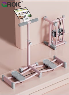 GROIC Leg Exercise Equipment - Ski Exercise Machine with Handrail and Phone Holder, Thigh Master Pilates Machine, Pelvic Hip Trainer Inner Thigh Exerciser Postpartum Repair Machine for Women  - Image 1