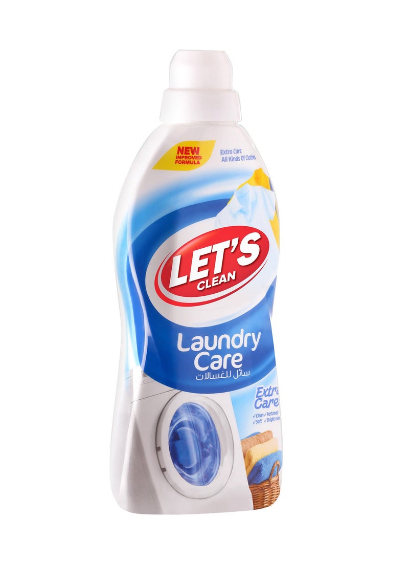 LET'S CLEAN Laundry Detergent Powder Purple Rose 2kg and Liquid Detergent Extra Care 1L - Image 3