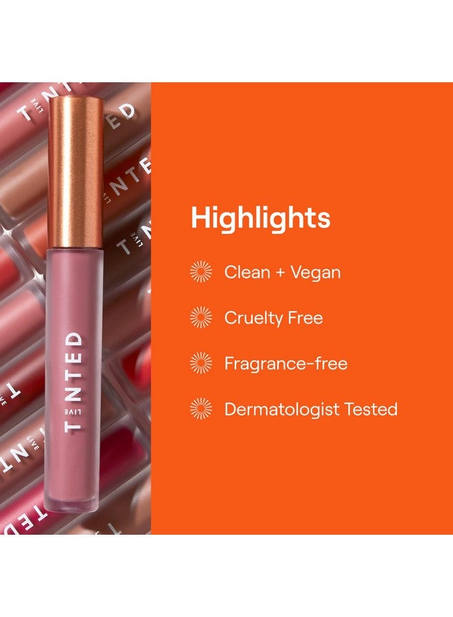 LIVE TINTED Huelip Liquid Lip Crème - Weightless, Long-Lasting Liquid Lip With Hyaluronic Acid And Jojoba Oil For A Soft, Comfortable, Moisturized Finish - 0.09 Fl Oz - Mauve  - Image 5