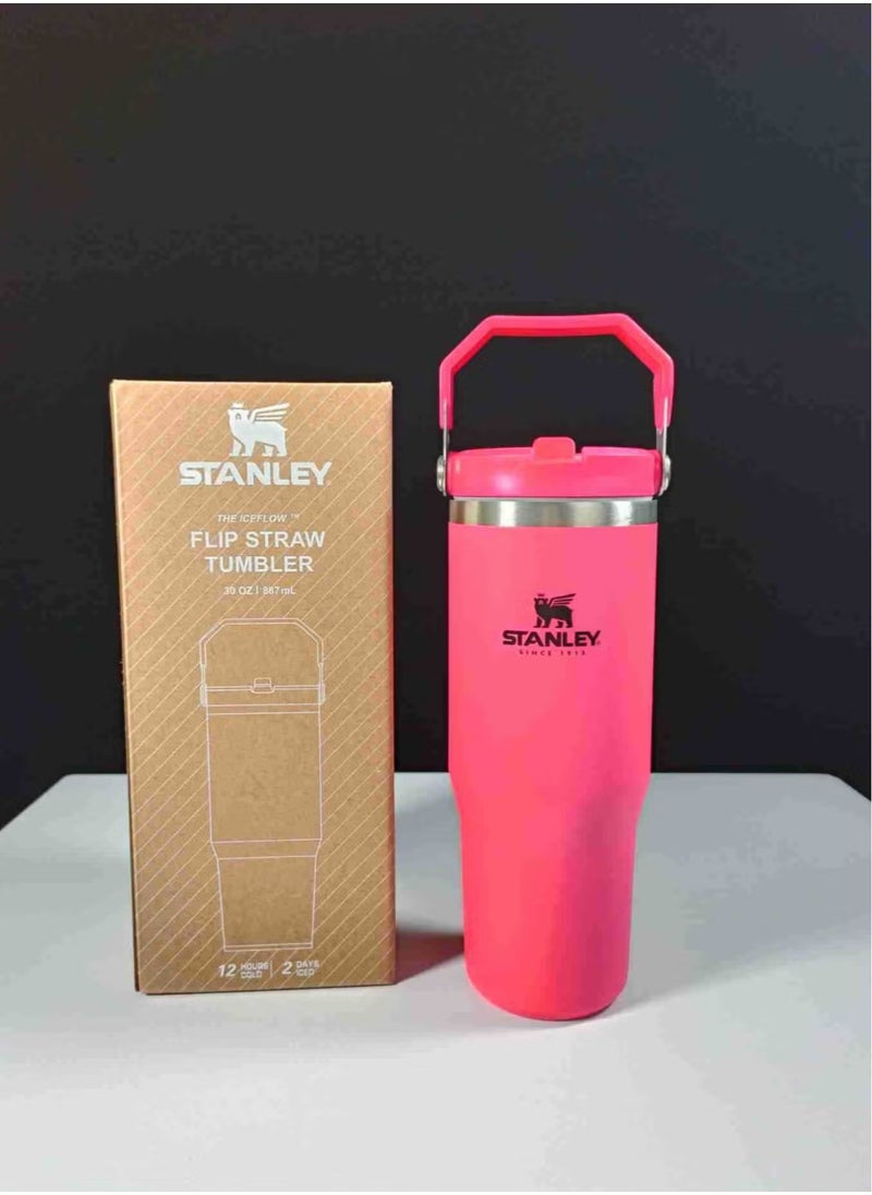 Stanley - Stanley Stainless Steel Tumbler - Vacuum Insulated Water Bottle for Home, Office or Car Reusable Cup with Straw Leak Resistant Flip Cold for 12 Hours or Iced for 2 Days, 30oz - Image 1