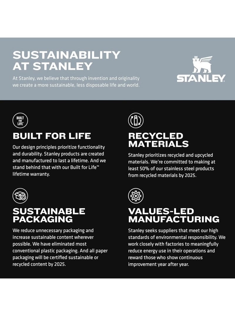 Stanley - Stanley Stainless Steel Tumbler - Vacuum Insulated Water Bottle for Home, Office or Car Reusable Cup with Straw Leak Resistant Flip Cold for 12 Hours or Iced for 2 Days, 30oz - Image 1