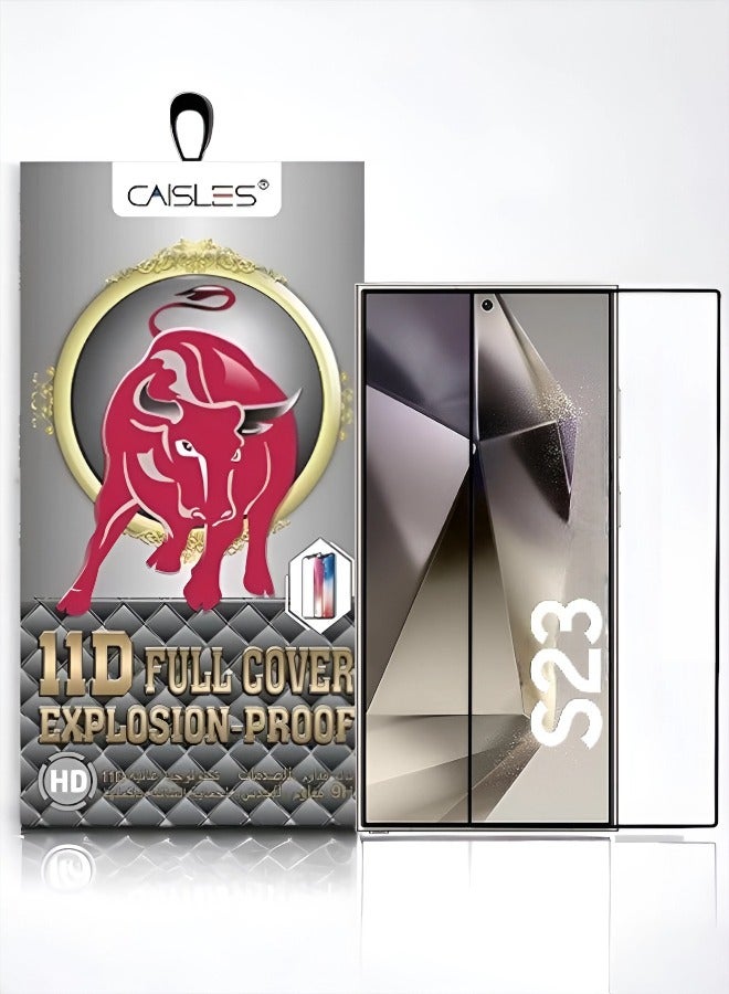 CAISLES Nano Screen Protector for Samsung Galaxy S23, curved design, superior edge-to-edge protection with superior clarity and protection against drops and scratches - Image 1