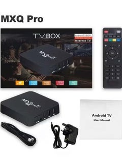 ELTRAZONE Android TV Box MXQPro 11.1 – High-Performance Streaming Media Player in Black  - Image 1