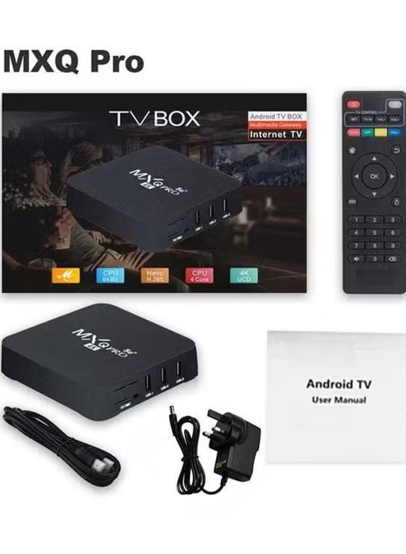 ELTRAZONE Android TV Box MXQPro 11.1 – High-Performance Streaming Media Player in Black  - Image 1