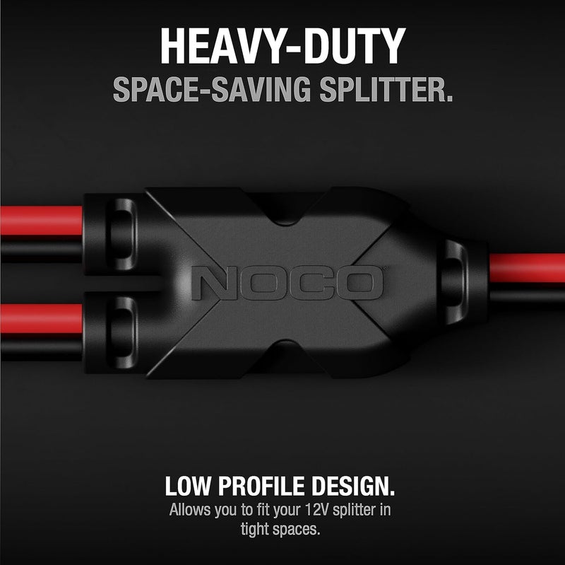 NOCO GC020 12 Volt Plug 2-Way Splitter, Red and Black - Image 3