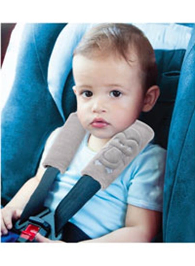 BabyJem Soft Cotton Seat Belt Pads For Baby - Protects Neck And Shoulder From Hard Surfaces - Fits Car Seats And Strollers - Comfortable And Durable - Image 2
