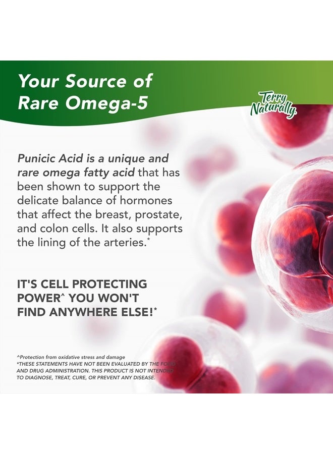 Terry Naturally Pomegranate Seed Oil - 60 Softgels - Antioxidant Support Supplement with Omega-5, Promotes Breast & Prostate Health - Non-GMO, Gluten-Free - 60 Servings - Image 4