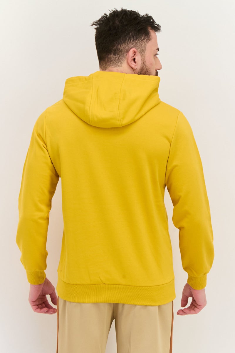 SKECHERS Men Sportswear Fit Long Sleeve Outdoor Sweatshirt, Yellow  - Image 3