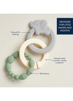 Itzy Ritzy - Itzy Loops Sensory Teether; Includes 2 Silicone Rings and 1 Link (Elephant) - pzsku/Z56AADEE7C482DC890264Z/45/_/1737031224/9c4d9ac6-542b-4629-bb01-b7779a19ebe1