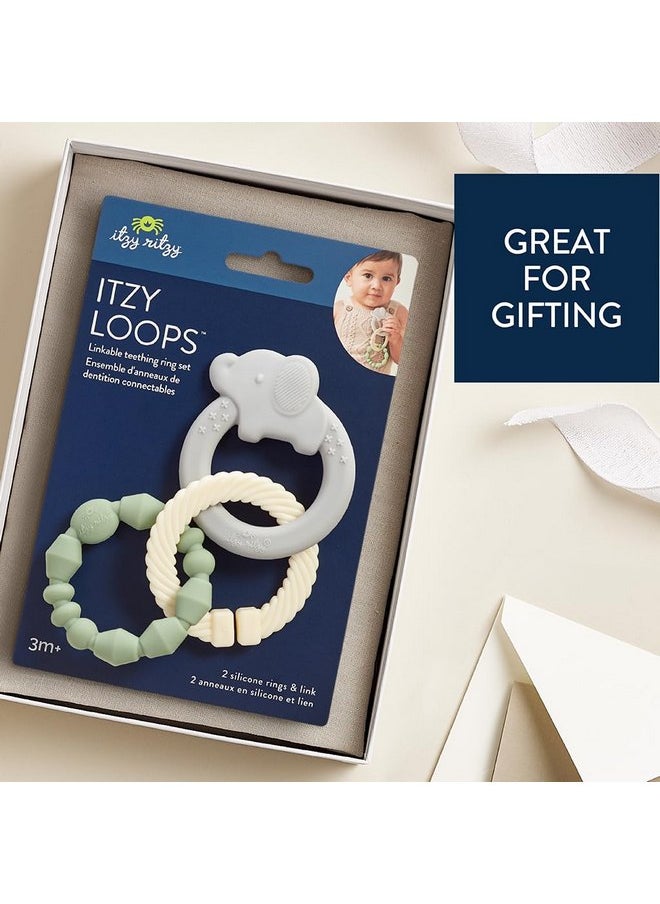 Itzy Ritzy - Itzy Loops Sensory Teether; Includes 2 Silicone Rings and 1 Link (Elephant) - pzsku/Z56AADEE7C482DC890264Z/45/_/1737031225/c764e2fa-a37d-4b94-a762-dd5cc269e41c