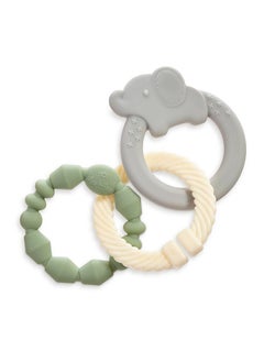 Itzy Ritzy - Itzy Loops Sensory Teether; Includes 2 Silicone Rings and 1 Link (Elephant) - pzsku/Z56AADEE7C482DC890264Z/45/_/1737031232/fe2e40a5-81d7-4337-b8ba-ebfe734e0872