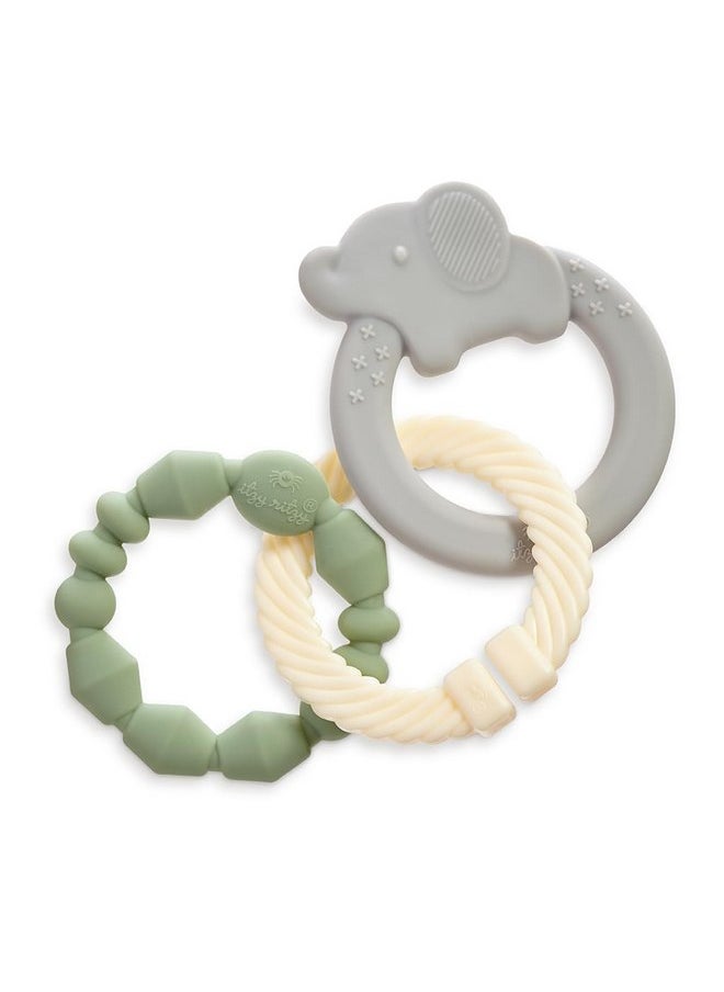 Itzy Ritzy - Itzy Loops Sensory Teether; Includes 2 Silicone Rings and 1 Link (Elephant) - pzsku/Z56AADEE7C482DC890264Z/45/_/1737031232/fe2e40a5-81d7-4337-b8ba-ebfe734e0872