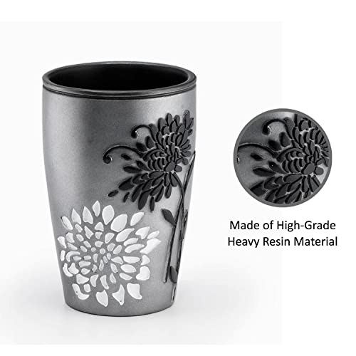 Popular Bath Tumbler, Erica Collection, Grey - Image 2