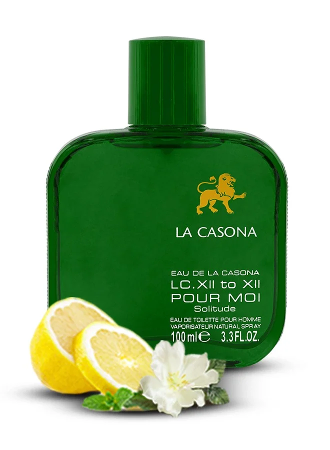 عطور مهابوب عطر لا كاسونا سوليتيود جرين من محبوب للعطور 100 مل | عطر للجنسين | عطر حمضي زهري بالليمون والخوخ والورد والياسمين والمسك والفانيليا | للرجال والنساء