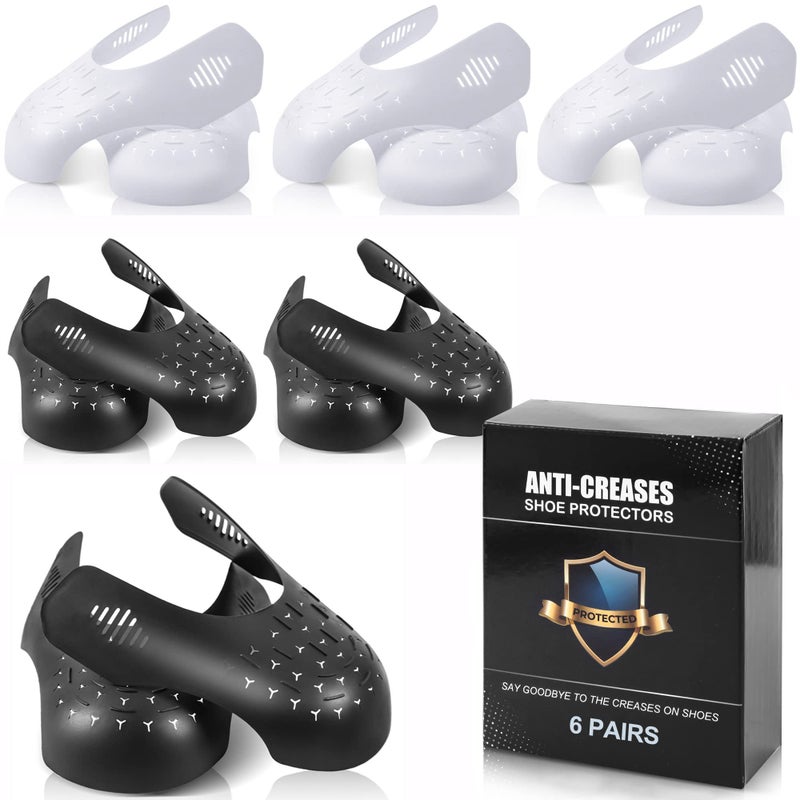 TUPEED 6 Pairs Shoe Boot Crease Preventers AntiWrinkle Shoe Protectors Shoe Guards For Air Jordan Air Force Shoe Creases Stoppers for Sneaker and Casual Shoes for Mens US Size 712