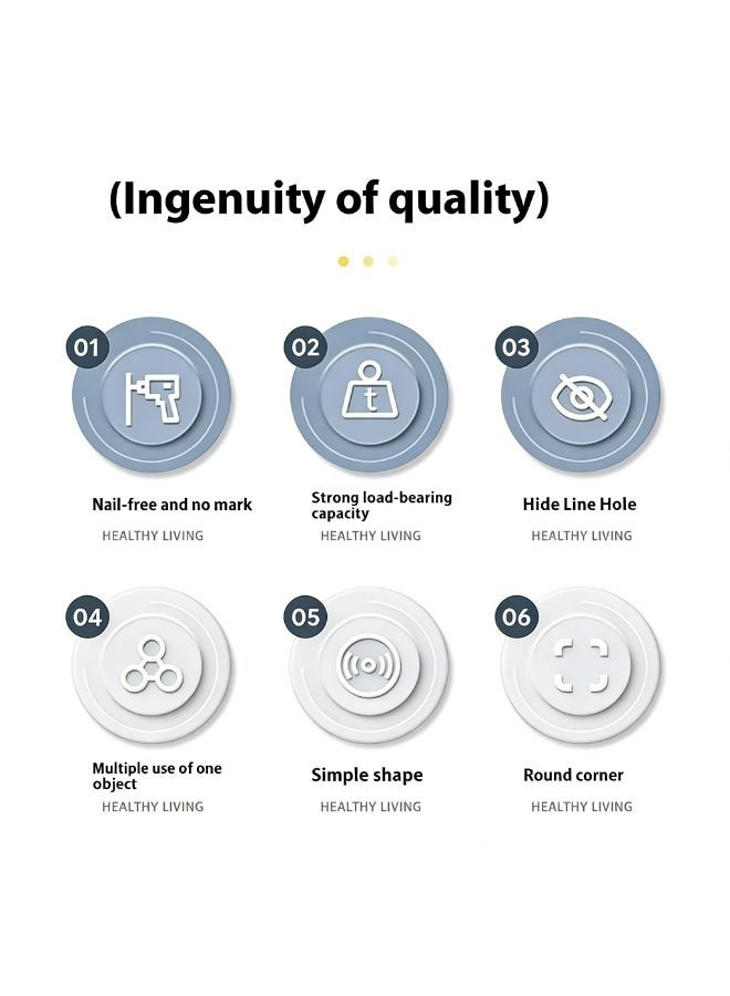 Closeli 2 Pack Camera Mount Bracket, Storage Shelf Bracket, Wall Mount Stand, Security Camera Base Holder, No Drill Installation, Floating Design, Easy to Install, for Security Cameras, Speakers, Baby Monitors and Other Devices - Image 2