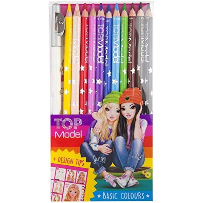 TOPMODEL COLOURED PENCIL, 12 COLOURS - Image 1