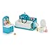 OLEOCA Family Dollhouse Bathroom Set Bathtub with Hand Shower Sink with Mirror Toilet Soap Toothbrush Toilet Paper Roll Dollhouse Furniture Accessories for Ages 3 - Image 2