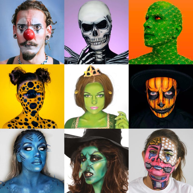 CCbeauty Professional 36 Colors Face Body Paint, Large Cream Face Painting Palette Kit, Non Toxic Hypoallergenic FacePaint for Halloween SFX Special Effects Costume Cosplay Makeup - Image 2