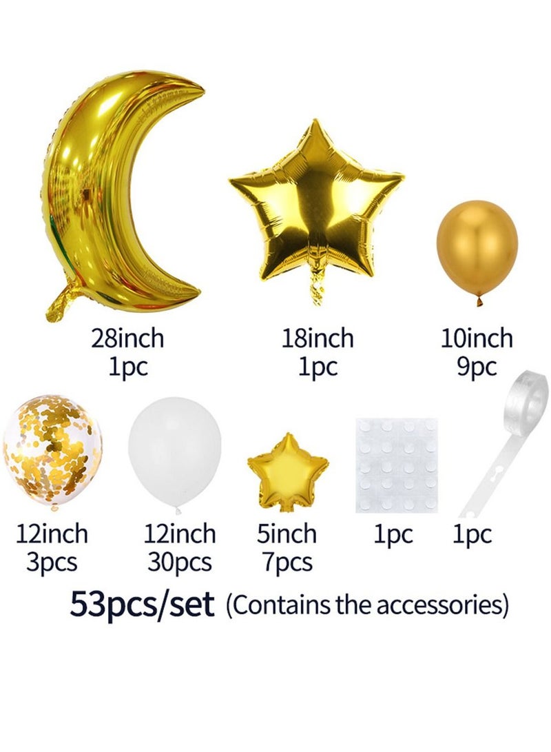 Arabest 53-piece EID MUBARAK Party Decoration Balloon - Image 2