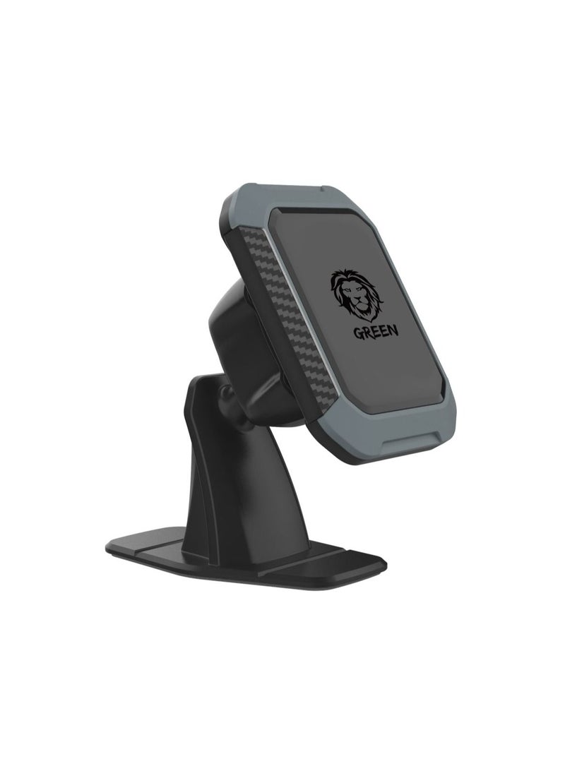 GREEN LION Magnetic Car Dash Mount Compatible for All Mobile Phone Devices, 360 Degree Rotation, Strong Magnetic Car Phone Holder, Easy Installation Car Mount - Black - Image 1