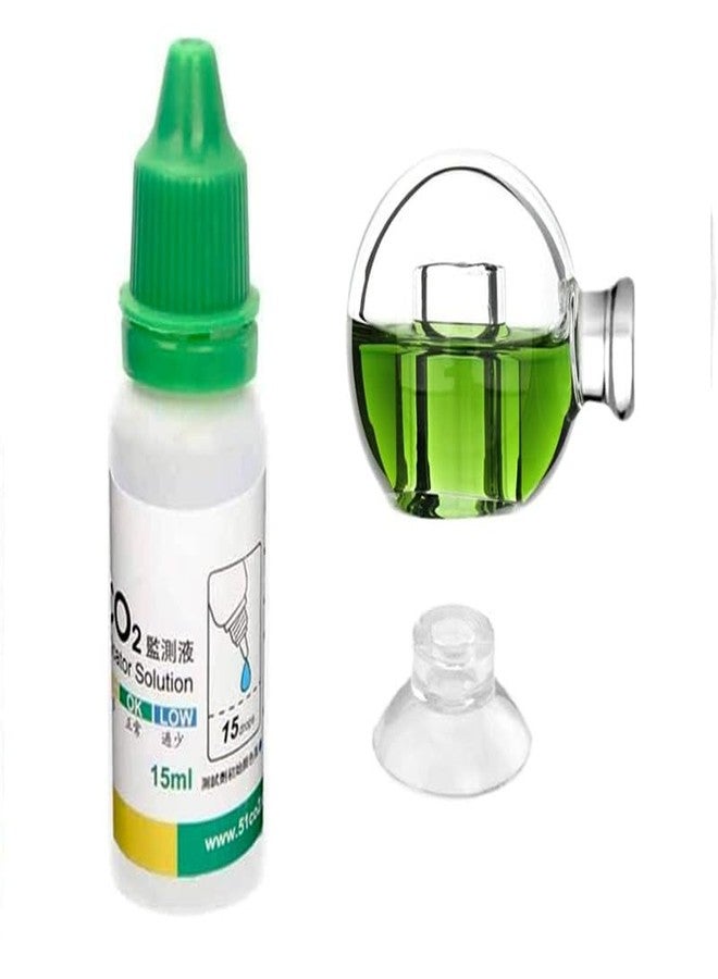 FZONE Aquatic CO2 Glass Drop Checker PH Momitor for Aquarium Plant Fish Tank Test CO2 Kit - Image 1
