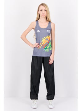 Adidas Women Sportswear Fit Sleeveless Outdoor Jersey, Grey  - Image 4