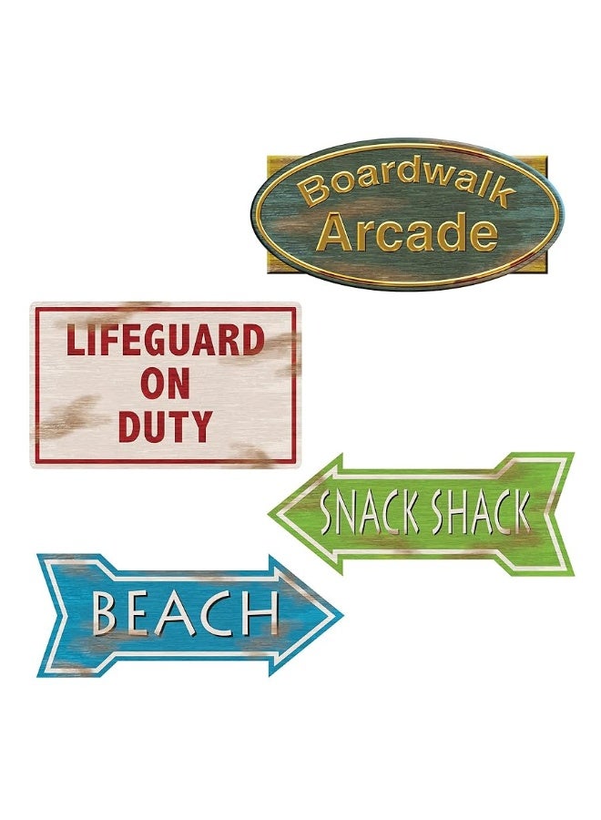 Beistle Beach Sign Cutouts Party Accessory - Image 4