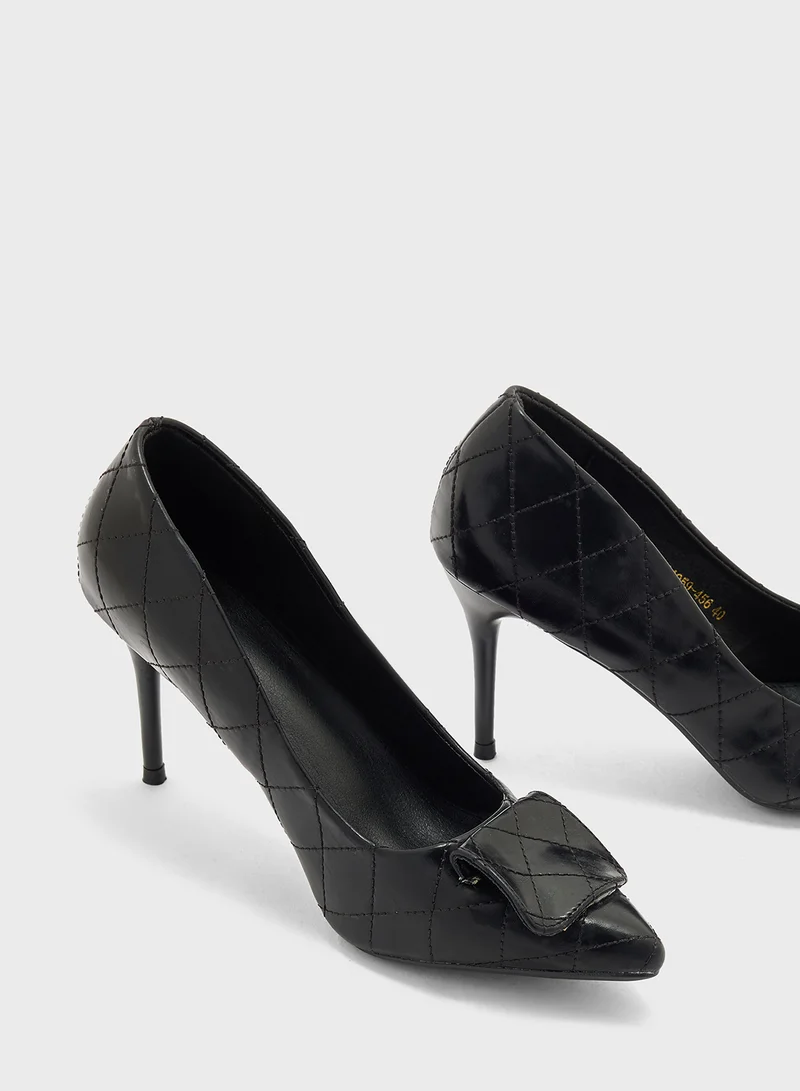 ELLA Weave Detail Pointy Pump